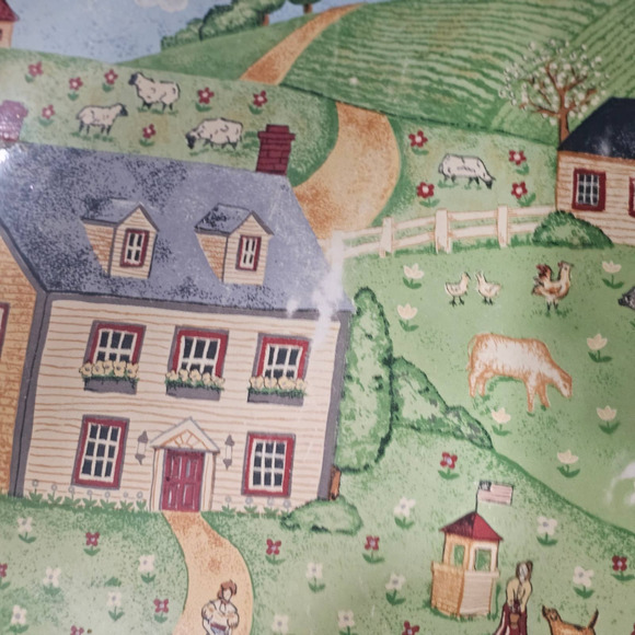 Sango Green Acres 4873 Platter Set of 4  (11‎ 1/2 in.) - Picture 4 of 9